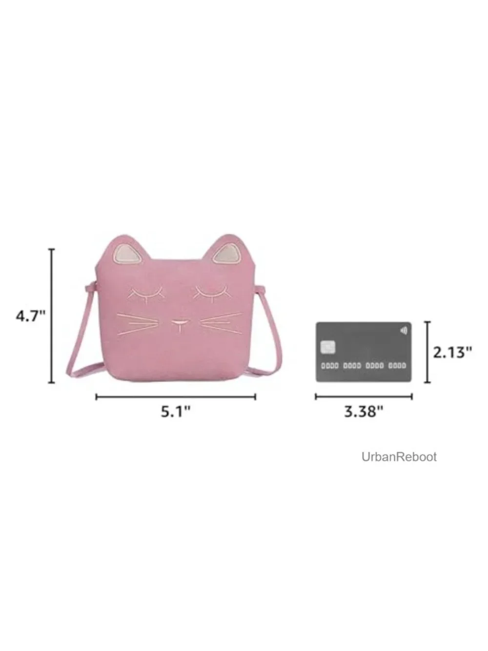 Cat Crossbody Bag Set Faux Leather Little Girls Purses Accessories